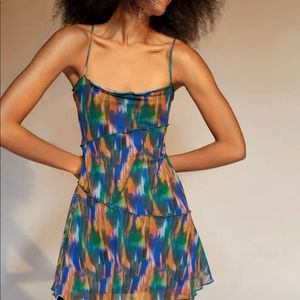 urban outfitters moxie mesh mini dress